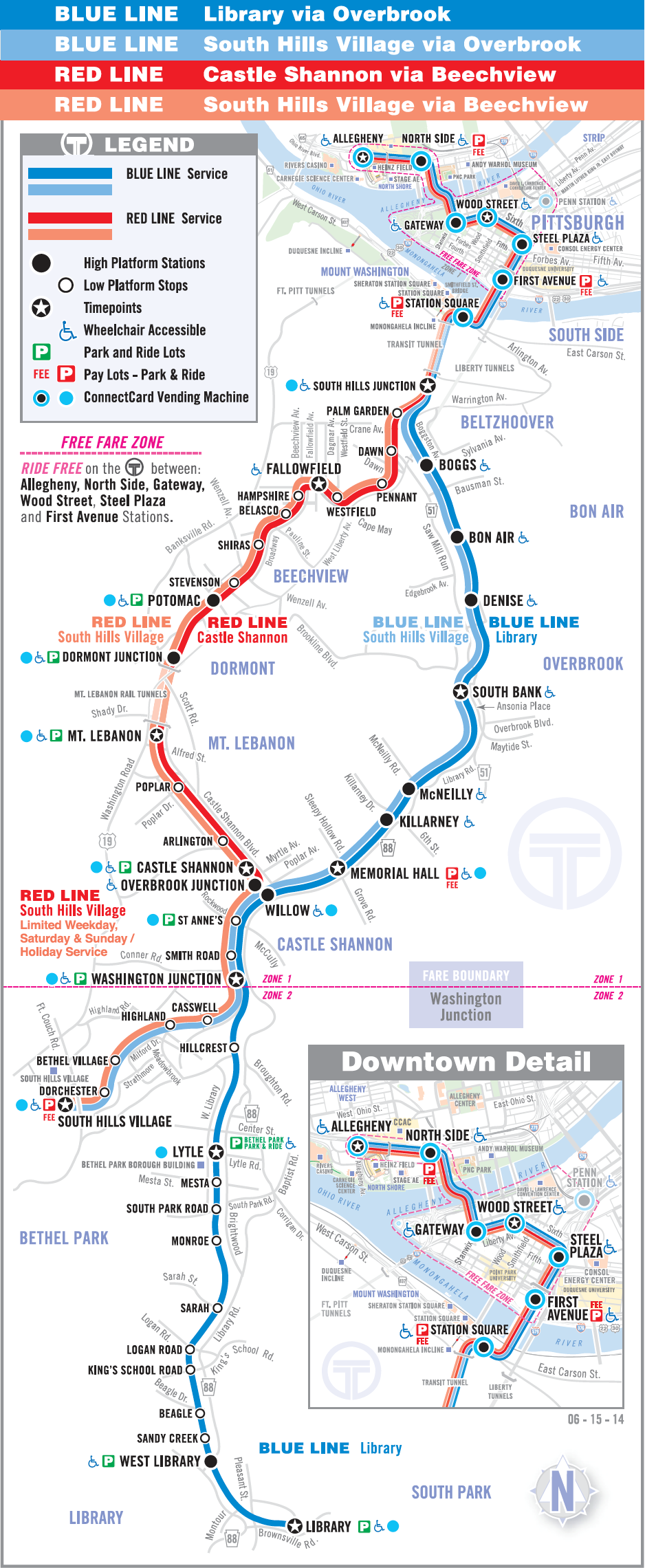 Bus system map