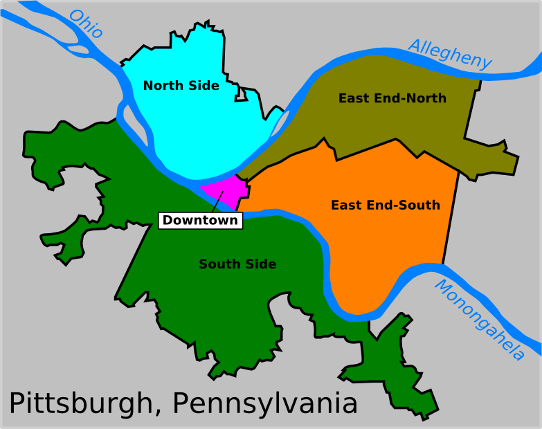 Sections of Pittsburgh