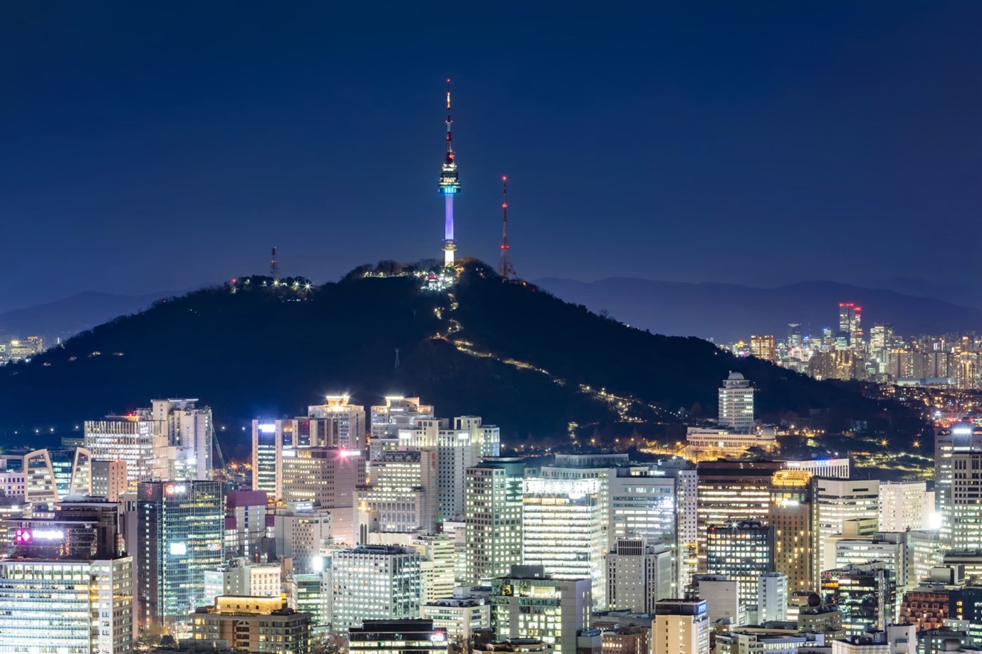 Seoul, South Korea at night